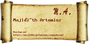 Majláth Artemisz névjegykártya